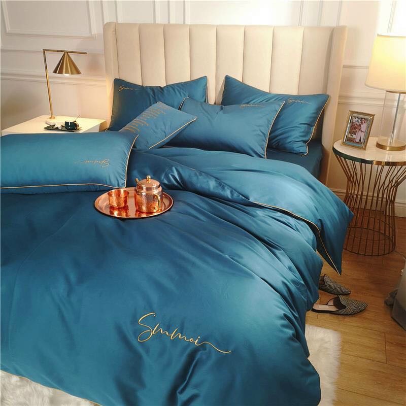 BỘ CHĂN GA GỐI LỤA SUMOI 60s TRƠN CAO CẤP [FREESHIP EXTRA LÊN ĐẾN 70K]