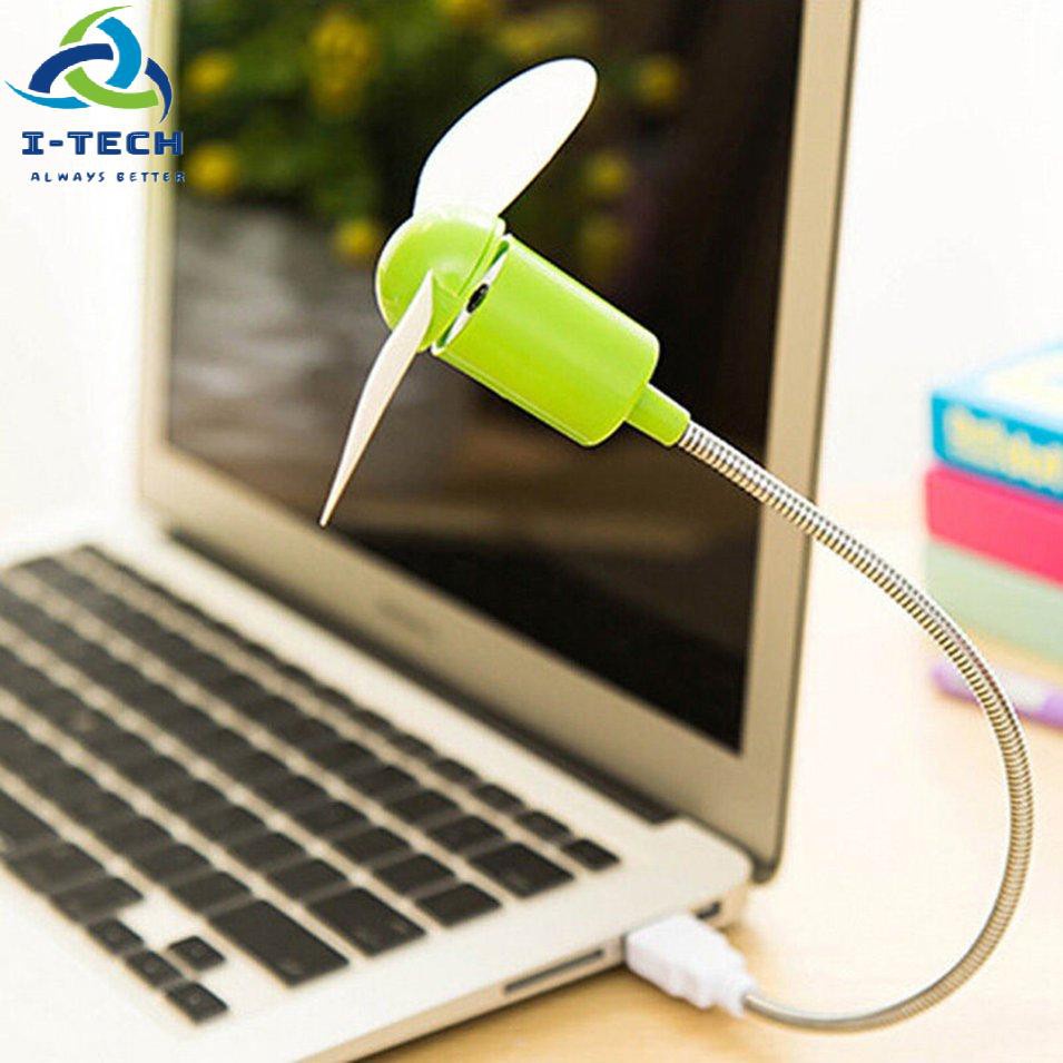 Quạt USB cánh mềm gắn máy tính chống ồn kiểu con rắn mini có thể uốn cong thoải mái