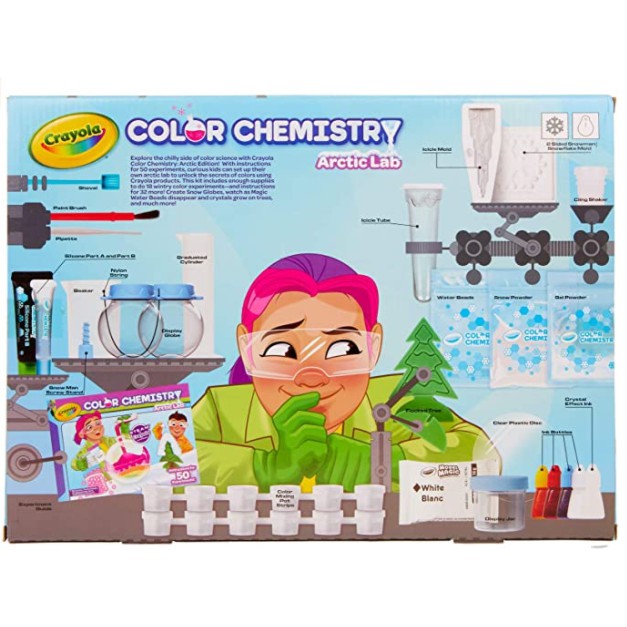 Bộ đồ chơi bé làm nhà khoa học nhí với 50 thí nghiệm đầy sắc màu với bộ Crayola Color Chemistry Lab Set/Artic Lab