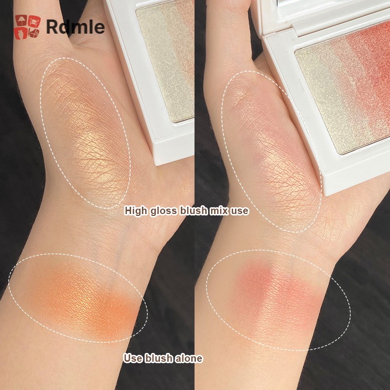 (Hàng Mới Về) Phấn Má Hồng Trang Điểm Bắt Sáng Hiệu Ứng Ngọc Trai Ba Chiều | BigBuy360 - bigbuy360.vn