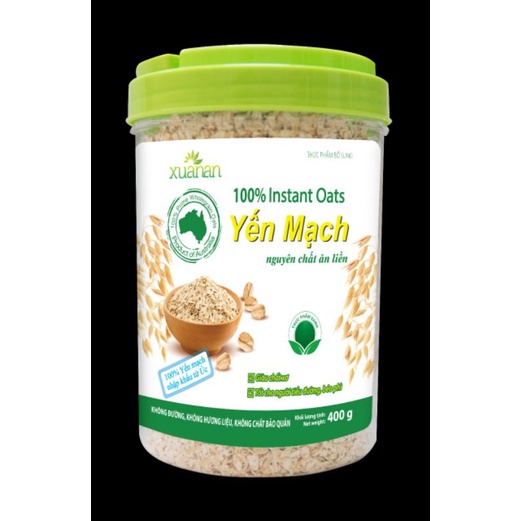 yến mạch nguyên chất ăn liền 400g