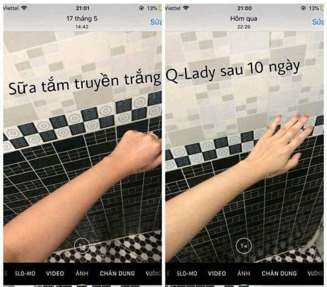 Sữa tắm trắng da Q-lady