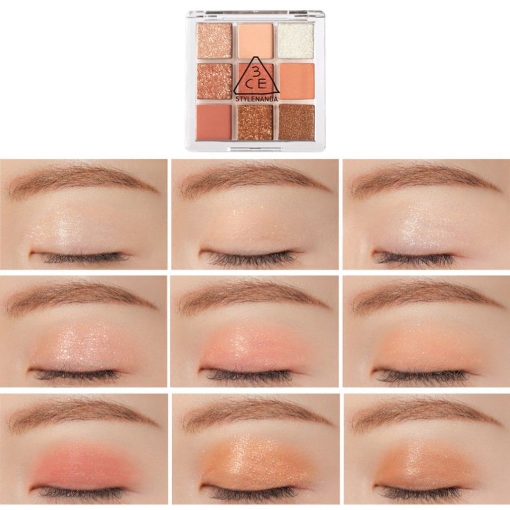 Bảng phấn mắt 9 ô 3CE Multi Eye Color Palette Clear Layer Edition