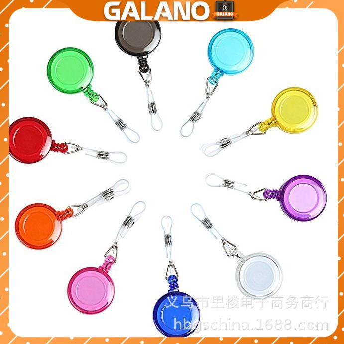 Dây đeo thẻ GALANO dây đeo thẻ sinh viên, nhân viên, học sinh, bảng tên rút gọn đa năng nhiều màu SA-001407