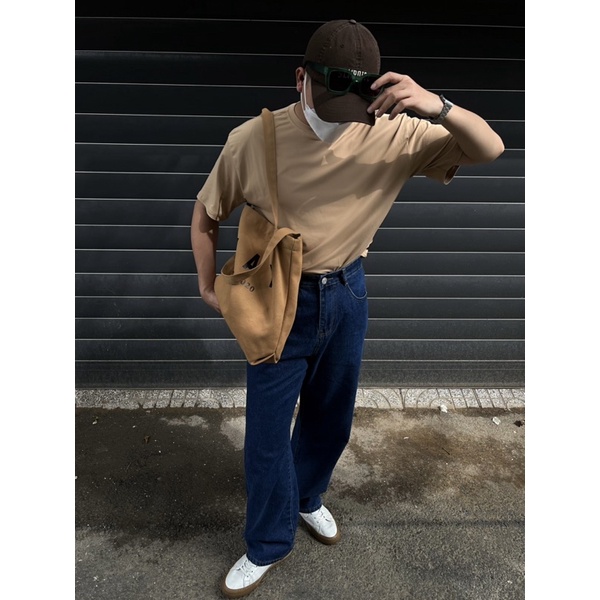 SIAM ÁO THUN NGẮN TAY PHOM RỘNG MÀU VINTAGE ĐƠN GIẢN