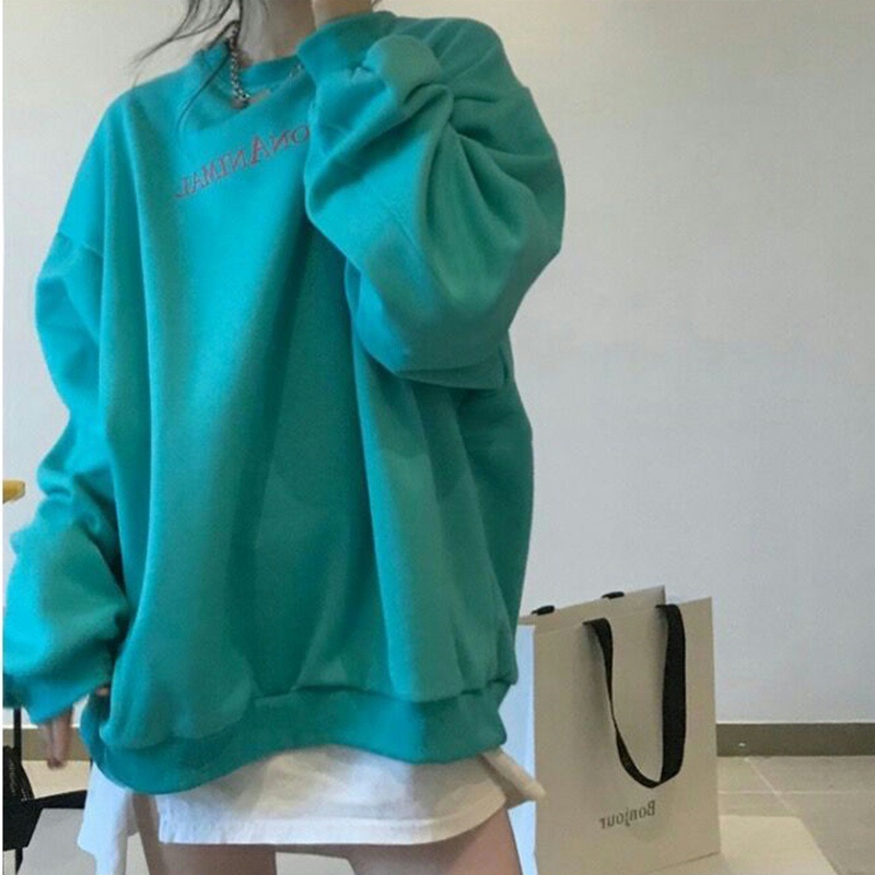 SUXI Áo Sweater Mỏng Màu Sắc Đơn Giản Thời Trang Thu Đông Cho Nữ