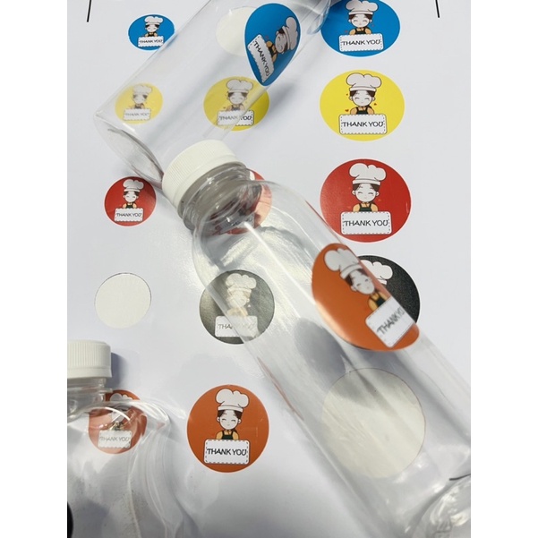 Tem THANK YOU cô gái 5 màu dể thương - DECAL NHỰA CHỐNG THẤM