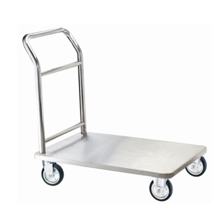 Xe Đẩy Hàng, Xe Kéo Hàng Inox 4 Bánh