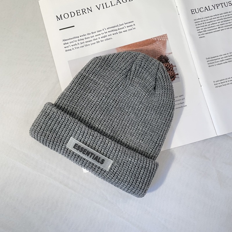 Mũ len Essentials nón beanie phong cách Hàn Quốc form unisex nam nữ nhiều màu - NL12