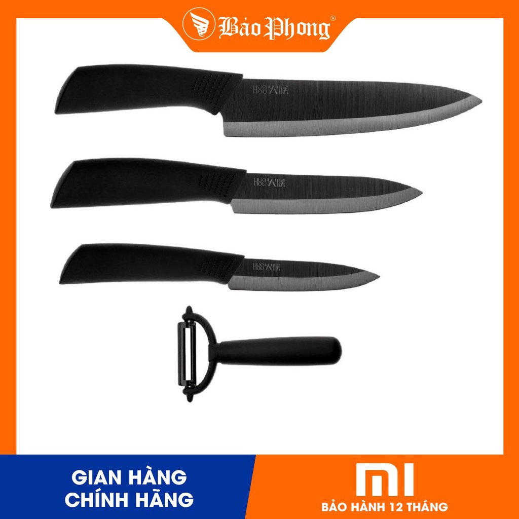Bộ dao làm bếp xiaomi HUOHOU nano ceramic knife Set