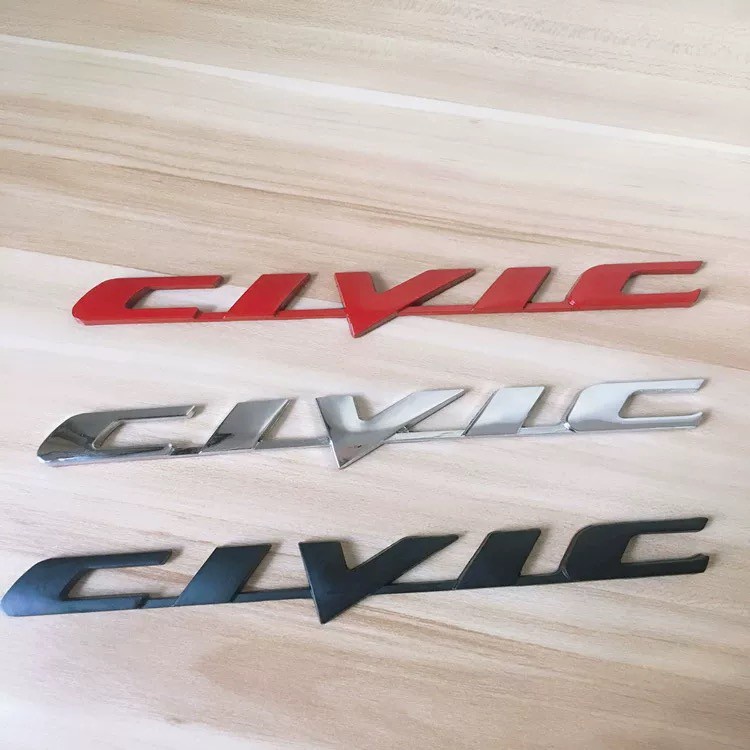 Logo trang trí xe hơi Honda CIVIC FD FC
