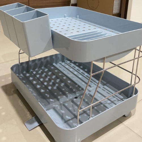 Kệ chén bát cao cấp , thiết kế thoát nước, dễ vệ sinh - Giao màu ngẫu nhiên