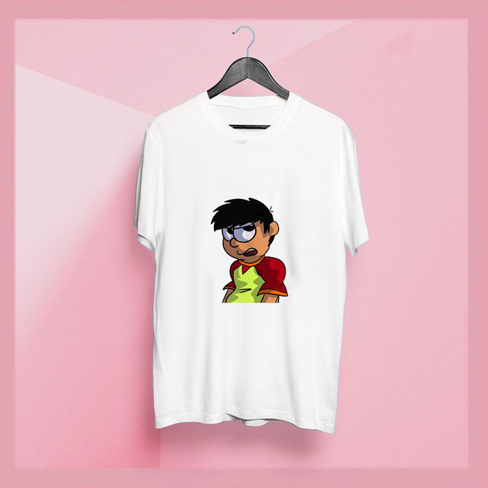 Áo Thun Phim Hoạt Hình Doraemon - Nobita ( Có Size Trẻ Em ) 36.40