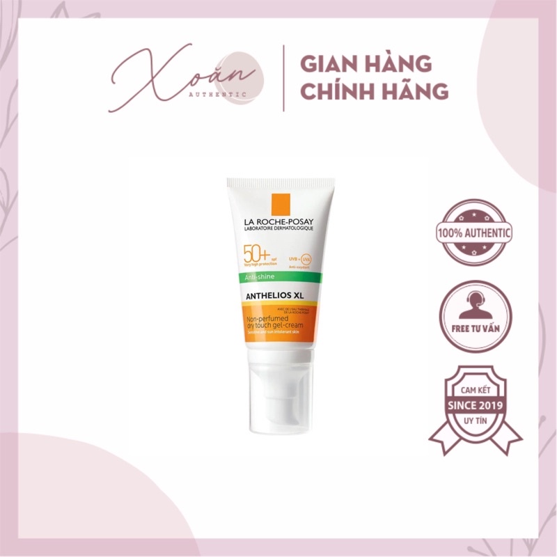 Kem chống nắng dành cho da dầu La Roche-Posay Anthelios XL Gel-Cream Dry Touch SPF 50+ (50ml)