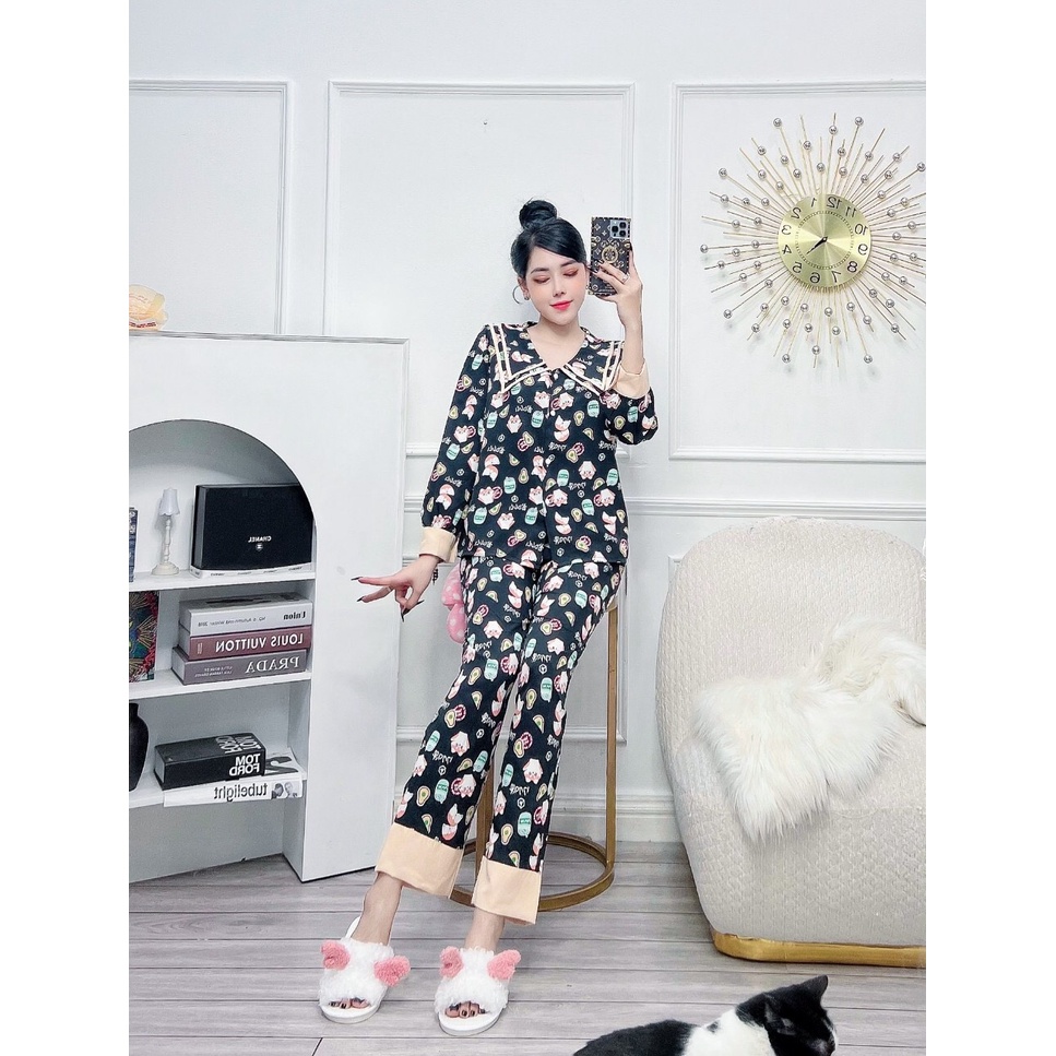 Lụa 100d Dài Có Khuy Áo Cày Tay Lỡ Free Size Dưới 58kg Mặc Vừa Cực Cute