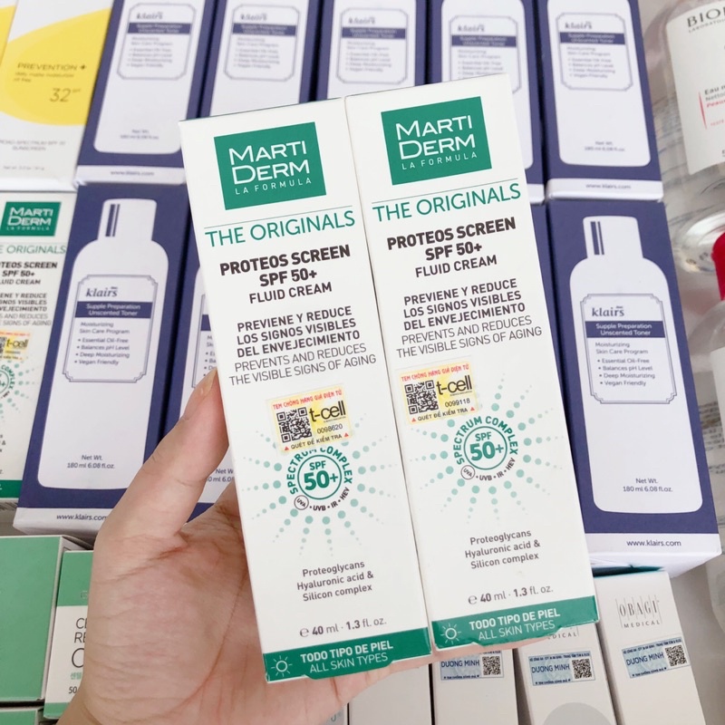 (HÀNG CÔNG TY) Kem Chống Nắng Phổ Rộng Martiderm La Formula The Originals Proteos Screen SPF 50+ Fluid Cream | BigBuy360 - bigbuy360.vn