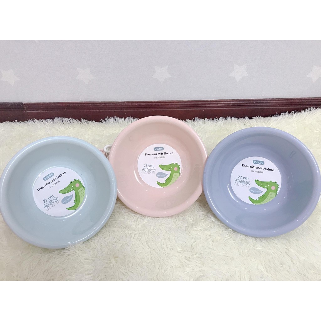 Chậu rửa mặt Notoro inochi cho bé thau nhựa tắm gội đầu size 21/27/32cm