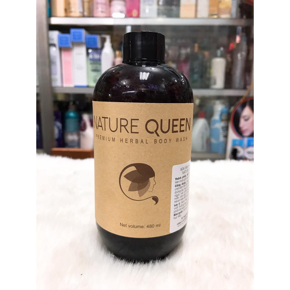 (480ml) Sữa tắm thảo dược Nature Queen chính hãng cty