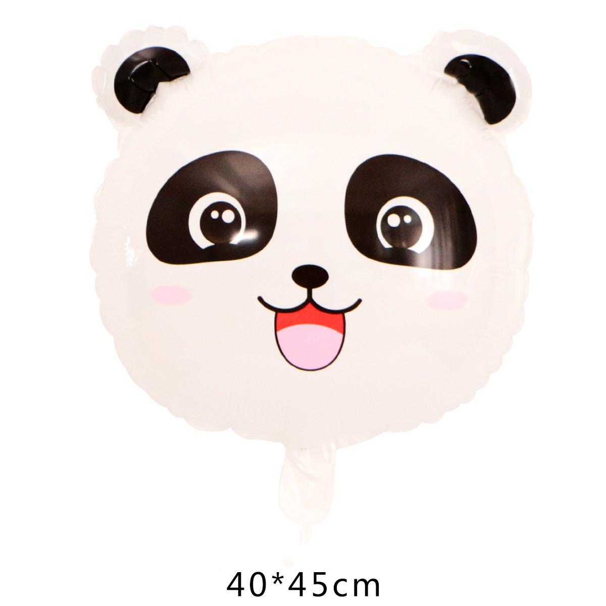 1 cái Phim hoạt hình Panda Foil Bong bóng Hoạt hình Động vật 18 inch & 76x49cm Bong bóng Panda Trang trí tiệc sinh nhật Globos Đồ chơi bơm hơi cho trẻ em