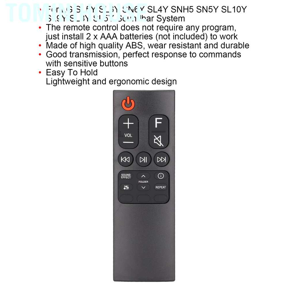 Tominihouse AKB75595331 For LG Remote Control Soundbar for SL5Y SL6Y SN6Y SL4Y SNH5 SN5Y SL10Y SL9Y SL8Y