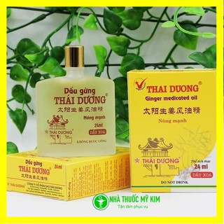 Dầu gừng thái dương chính hãng chai lớn lọ 24ml