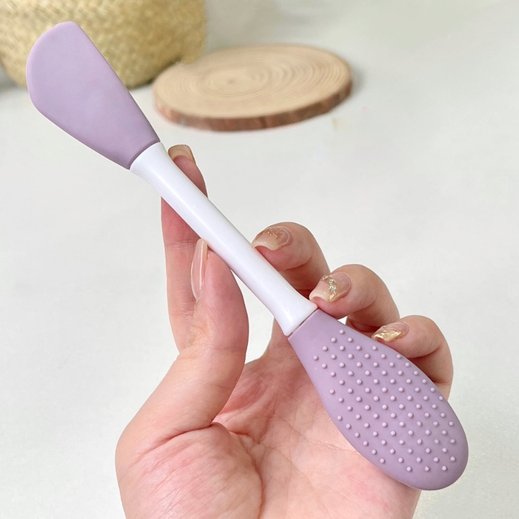 Jen Cọ Hai Đầu Bằng Silicone Làm Sạch Lỗ Chân Lông Tái Sử Dụng Được Dùng Để Đánh Kem Bùn / Kem Dưỡng Da Mặt