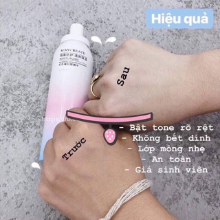 XỊT CHỐNG NẮNG NÂNG TONE DA MAYCREAT
