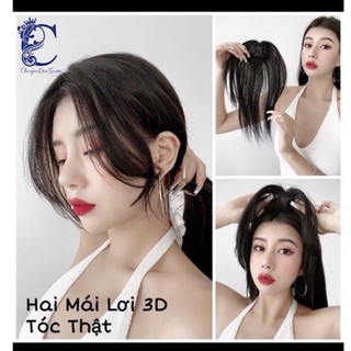che hói 2 mái tóc thật❤️freeship 50k❤️tóc thật che hói