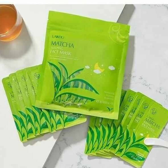 [1Bịch15Túi]Mặt Nạ Ngủ Trà Xanh Matcha Laikou Dạng Túi | BigBuy360 - bigbuy360.vn