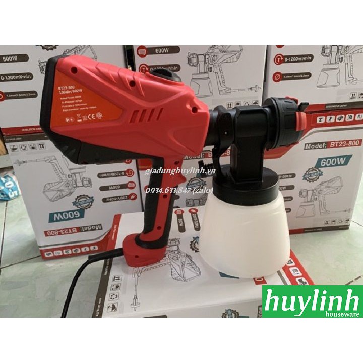 Máy phun sơn điện cầm tay Btec BT23-800 - 600W - 4 Béc phun