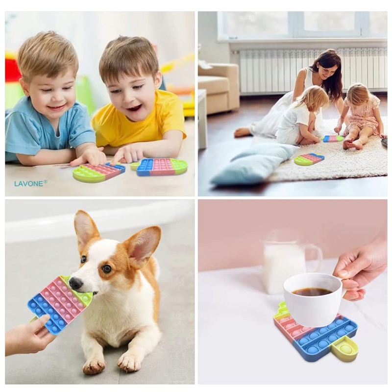 Món đồ chơi ấn bong bóng đàn hồi nhiều kiểu dáng lựa chọn