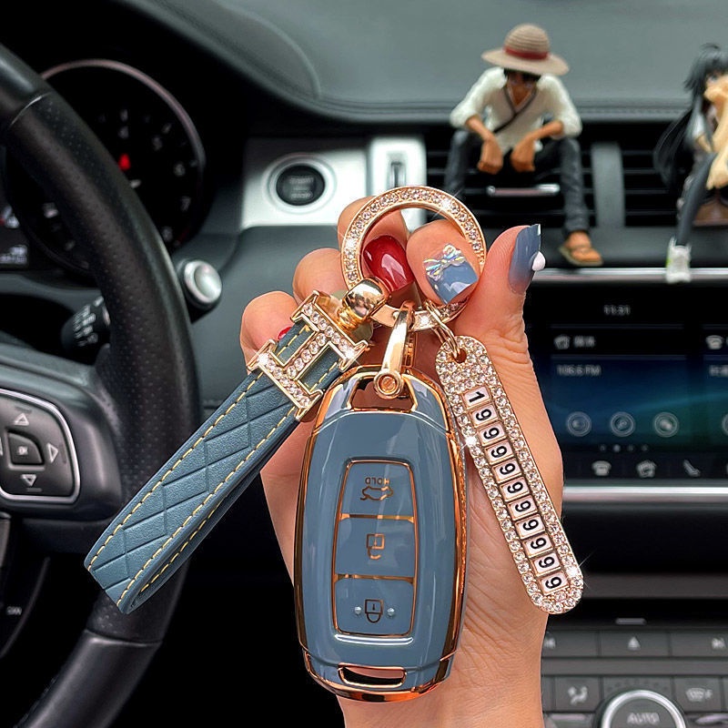 [Sẵn sàng] 2022 hyundai Festa Key Case Ix35 Ix25 Sonata 10 Key Case Nameplate Irante Buckle