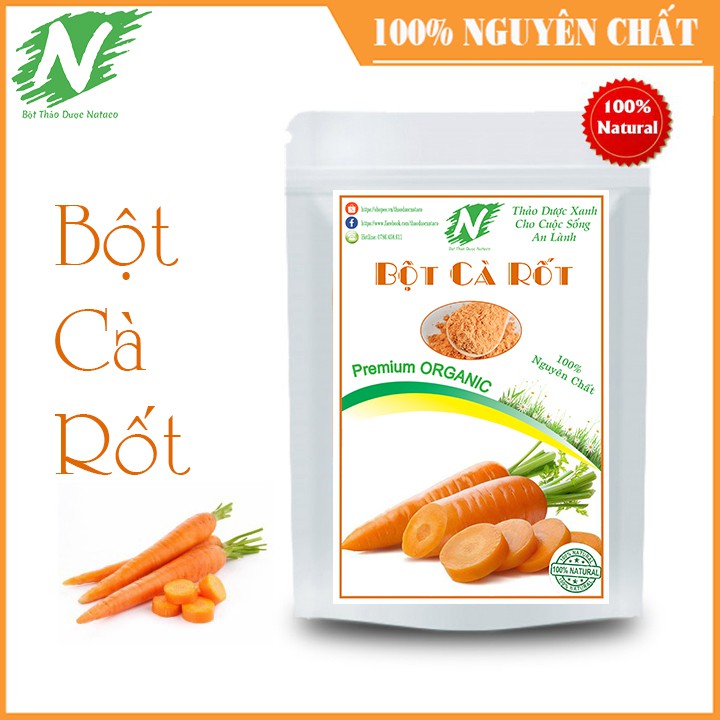 Bột Cà Rốt Nguyên Chất 100g