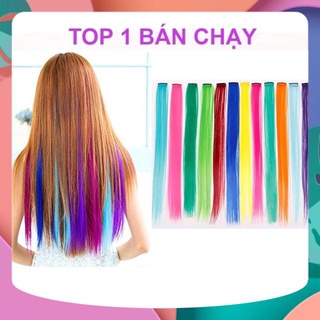 [HÀNG SIÊU CẤP] TÓC KẸP MÀU/ TÓC GIẢ GẢY LINE/ TÓC HIGHTLIGHT SIÊU ĐẸP