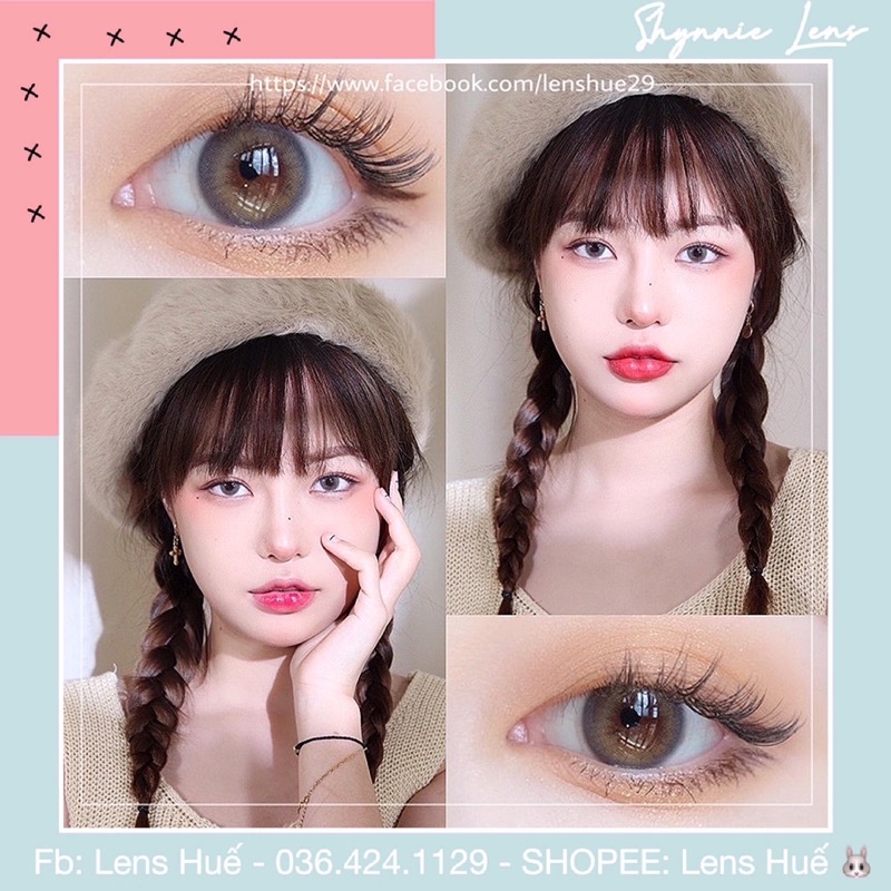 🧡 Lens mini giãn nhỏ tây nhẹ không viền 03 màu 🌸🌸 - kính áp tròng - Lens Huế