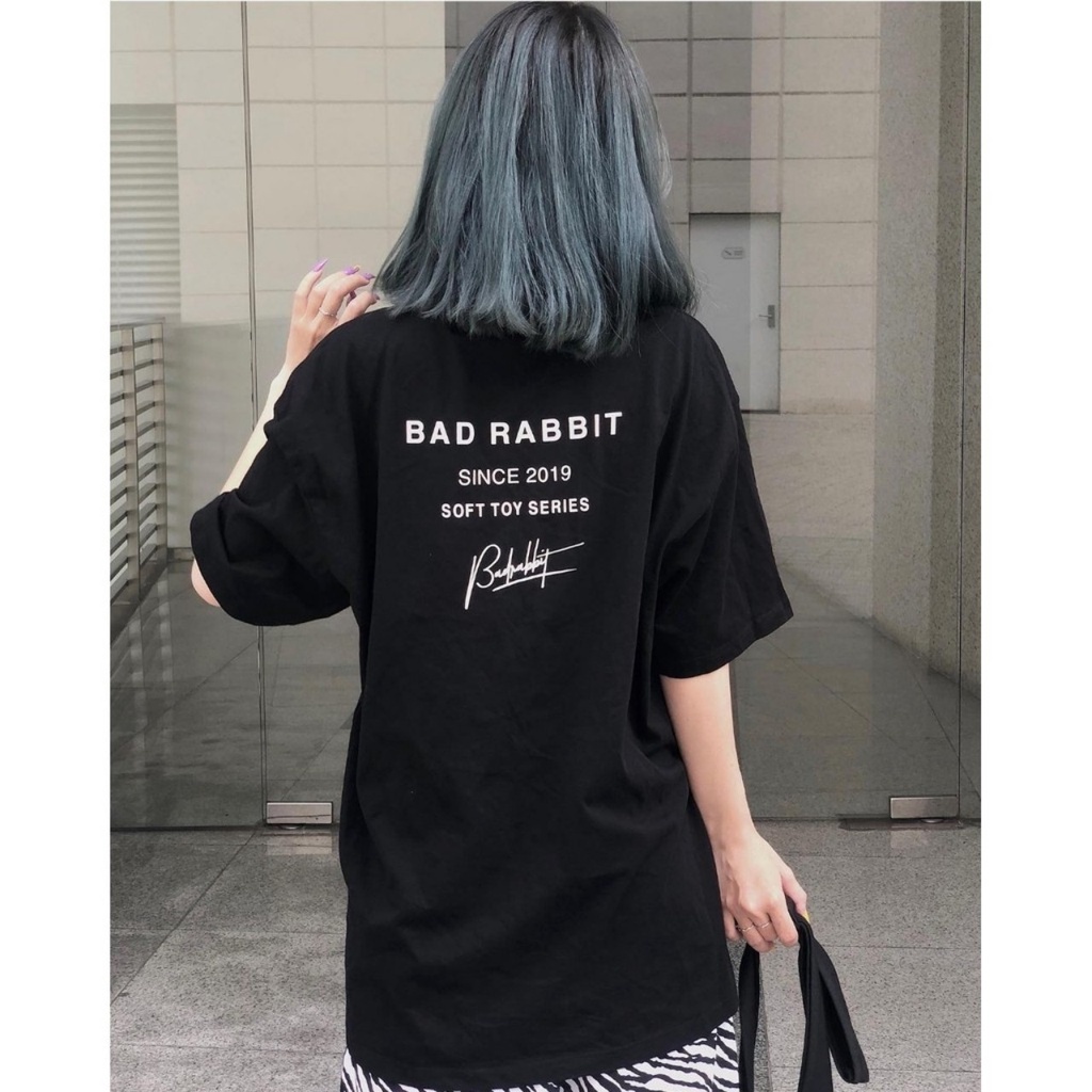 Áo Thun Tay Lỡ RABBIT TOY THỎ NÂU Form Rộng Ulzzang Unisex