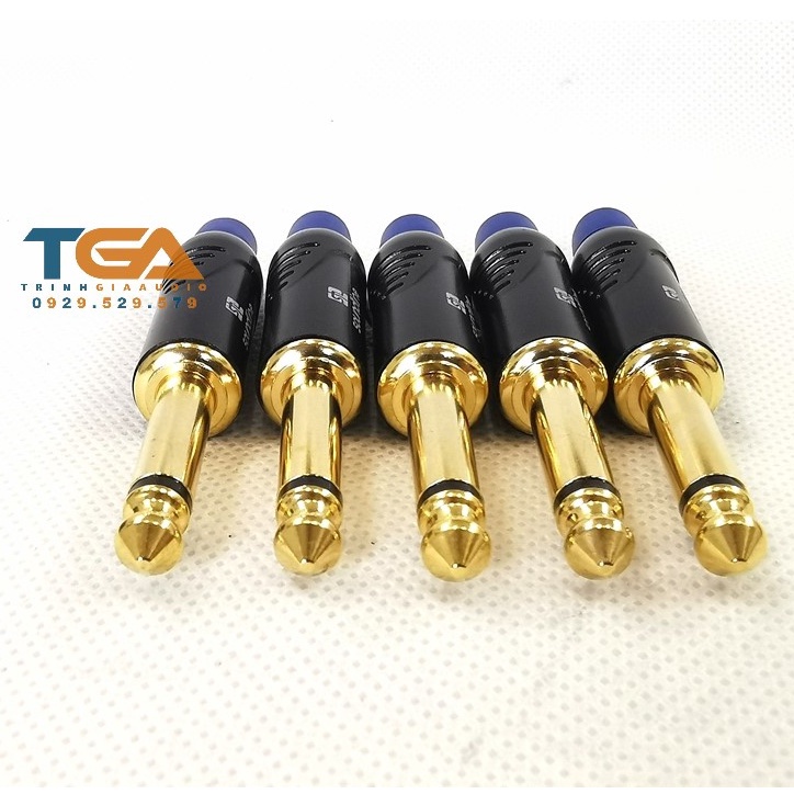 Jack rắc 6ly hàn dây SL  mono 2 khấc