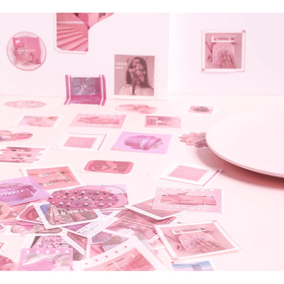 Hộp 80 sticker hoạ tiết phong cảnh Zaomo aesthetic dán sổ | BSB279