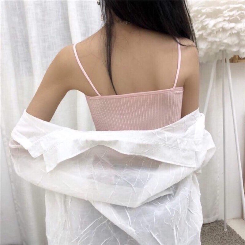 Áo Bra  Quây Áo Ống 2 Dây Gân Tăm, Áo Lót Học Sinh Rẻ Đẹp