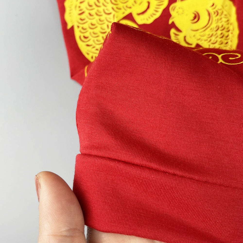 [Tặng kèm mũ] Bộ body cotton quần áo trẻ em dài tay Tết Tài Lộc cho Bé Trai Bé Gái