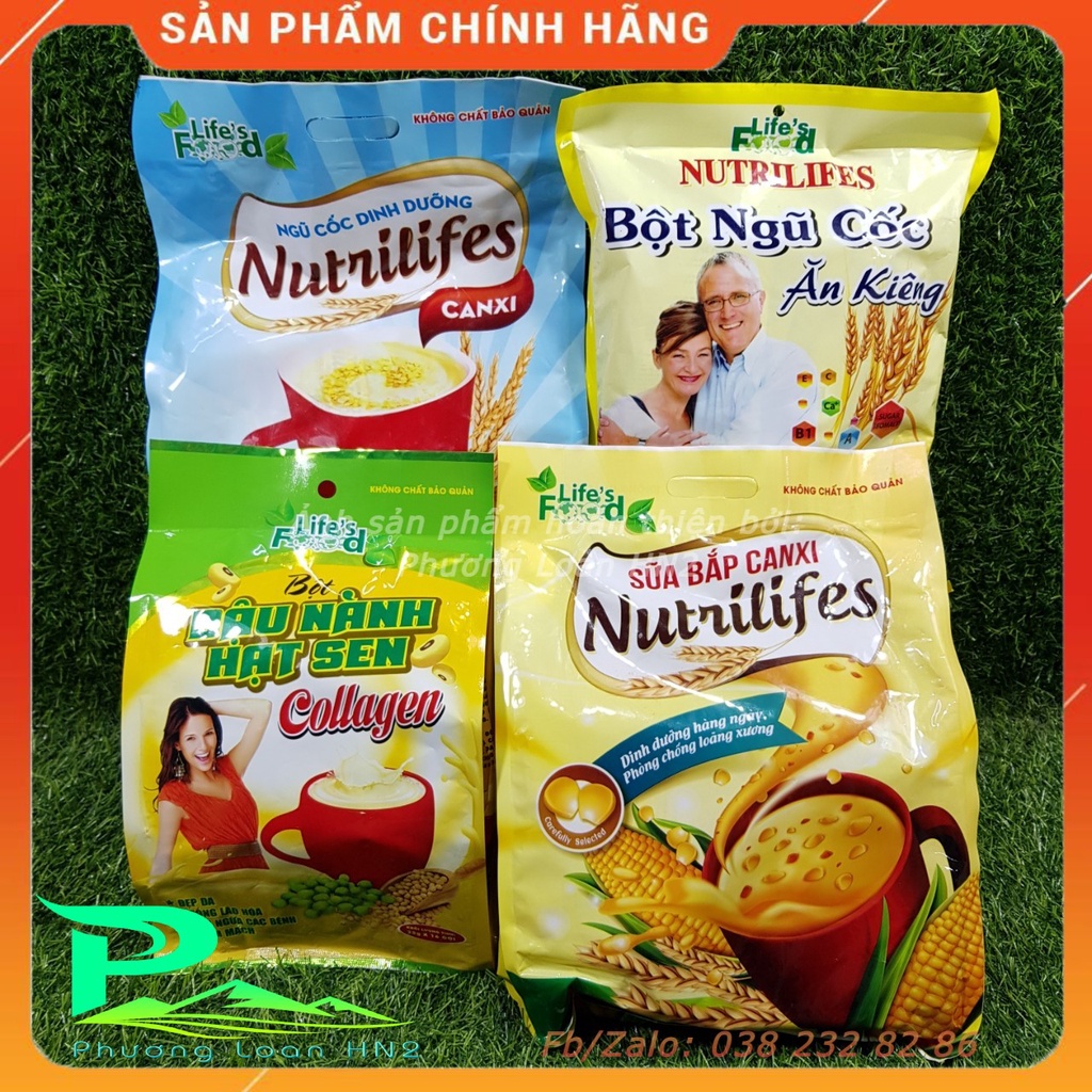 Ngũ cốc dinh dưỡng canxi Nutrilifes Life's Food ngăn ngừa loãng xương, chắc xương, khớp khoẻ túi 500g