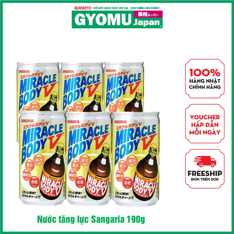 Nước tăng lực Sangaria 190g - Nhật Bản
