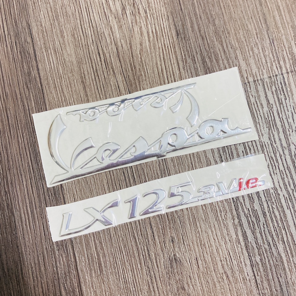 Bộ tem dán xe Vespa S150, LX 125 3vie, LX 150 3vie chất liệu nhựa nổi cao cấp