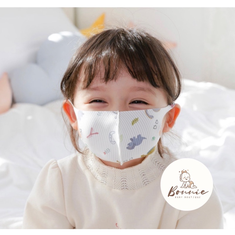 Khẩu trang 3D kháng khuẩn Bebenuvo thoáng khí Hàn Quốc cho bé từ sơ sinh - 8 tuổi