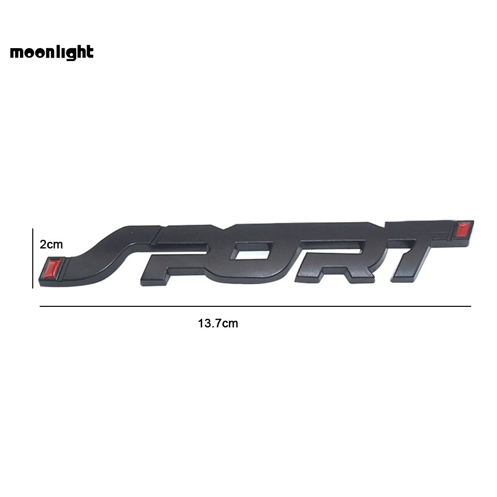 Miếng Dán Chữ SPORT 3D Bằng Kim Loại Trang Trí Xe Hơi / Xe Tải