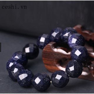 Stylish blue sapphire crystal bracelet