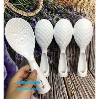 Vá múc cơm chống dính hình trụ đứng – Thìa xới cơm cao cấp chính hãng nhựa Hồng Phát -  Vá cơm mặt cười HPB104