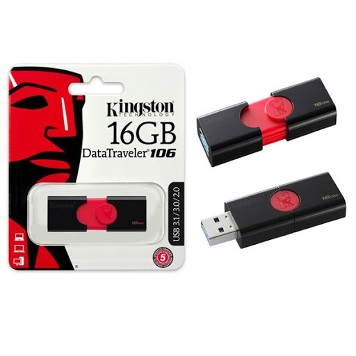 USB 3.0 16GB Kingston DataTraveler 106 G3 DT 106 G3 - Chính hãng | BigBuy360 - bigbuy360.vn