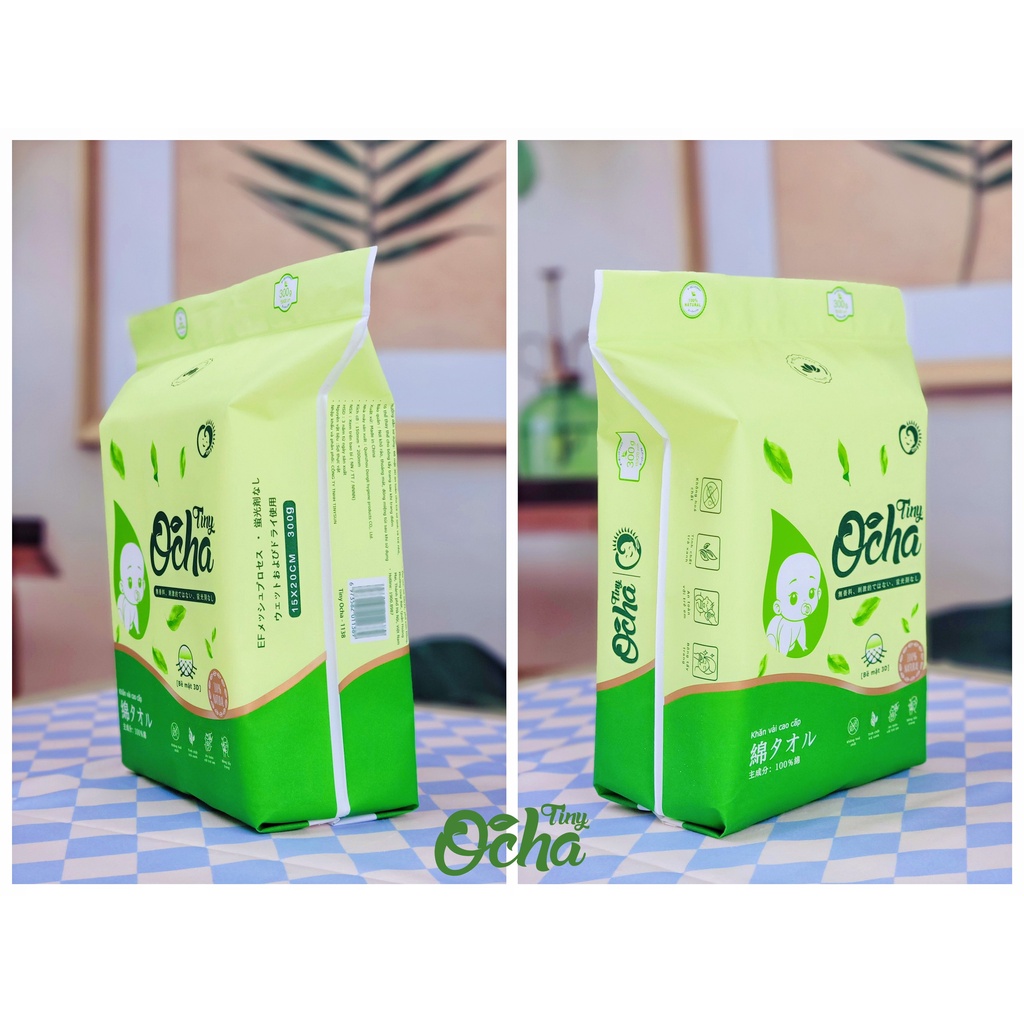 Khăn vải cao cấp Tiny Ocha gói 300g