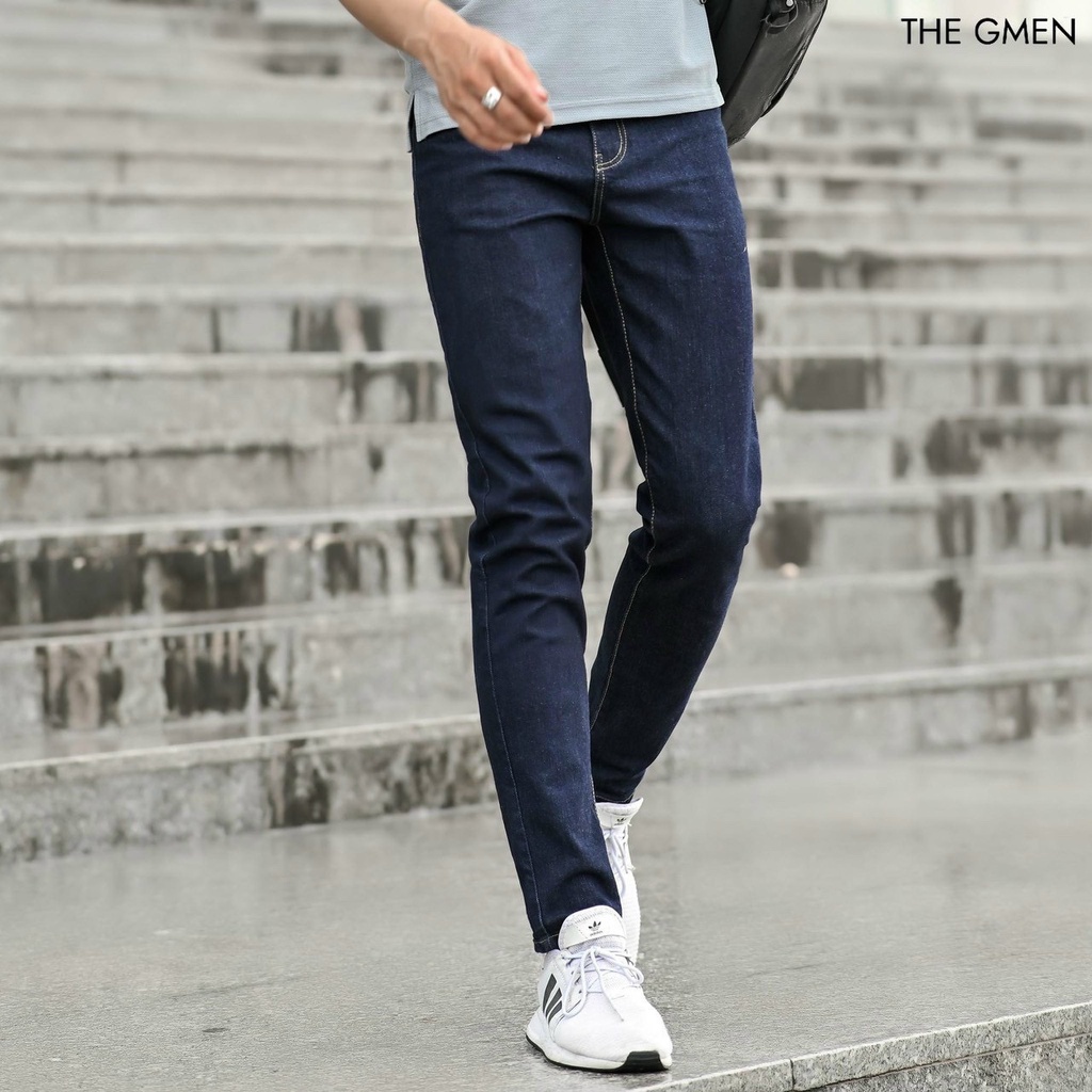 Quần jean nam co giãn 4 chiều, quần bò trơn dáng ôm chất vải cao cấp CAROLLSTORE MS00